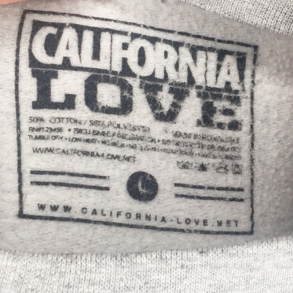 CALIFORNIA LOVE | Graphic gray crewneck sweatshirt - Picture 4 of 6